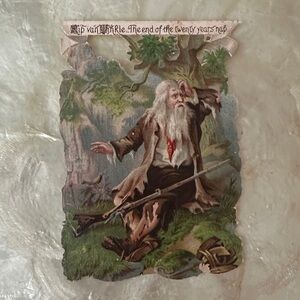 Vintage Wall Art Decor with Rip Van Winkle Design